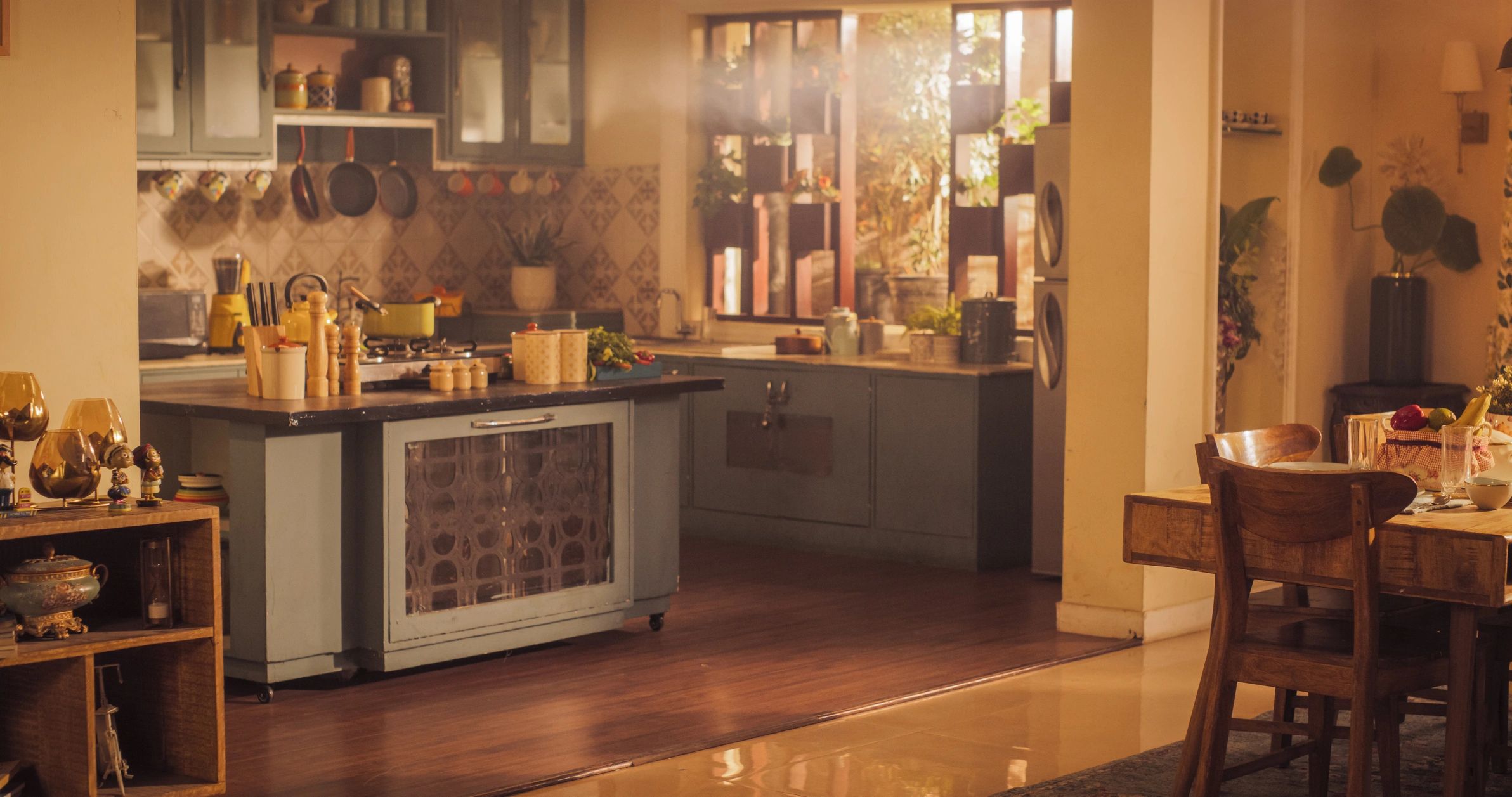 Warm kitchen interior with inviting finishes