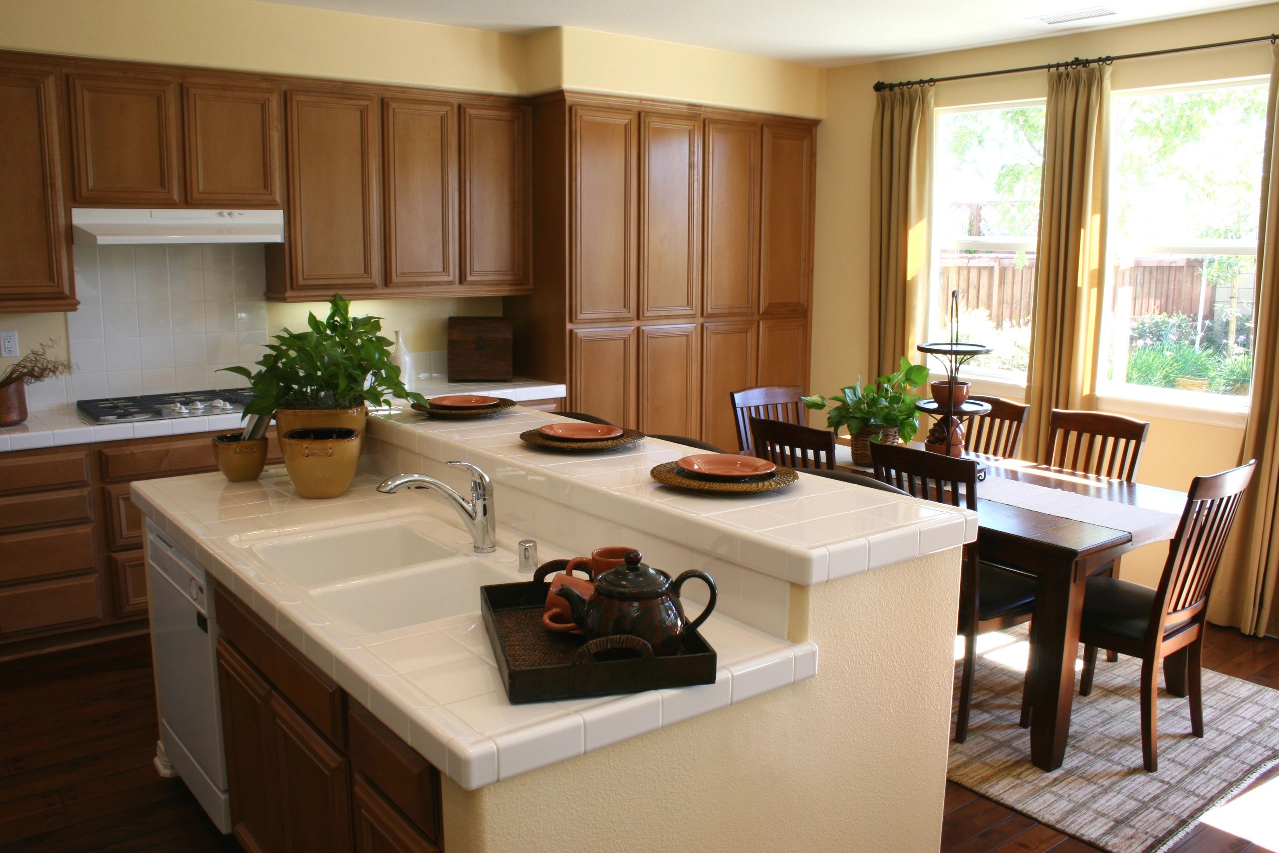 Beautiful kitchen interior with refined finishes